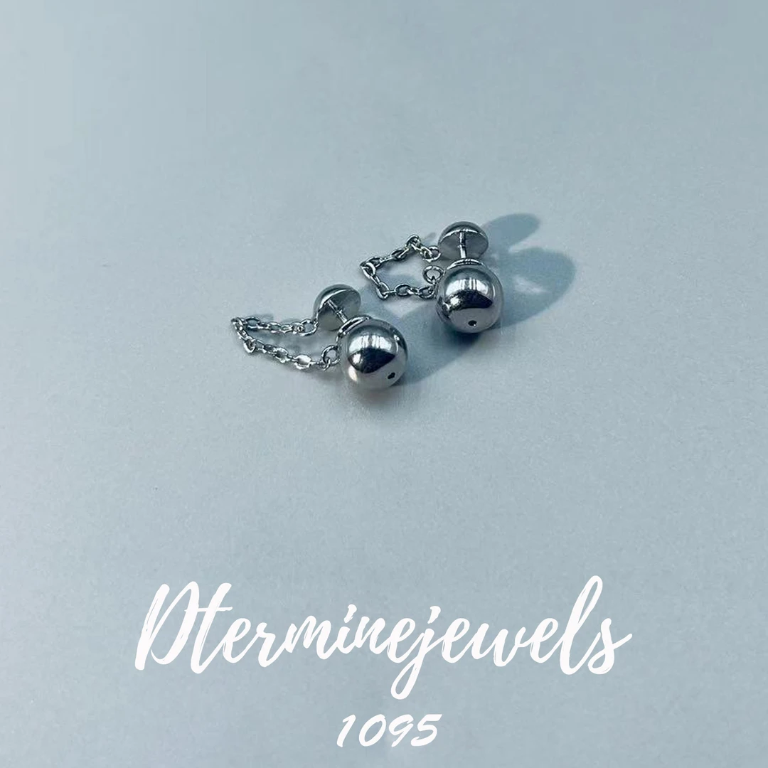 铜合金耳饰 百搭素款简约设计师款耳饰-1095