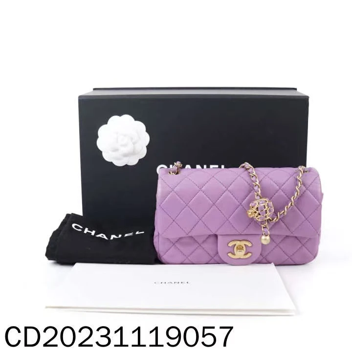 99新 Chanel/香奈儿 CF金球大迷你链条单肩包芯片 CD20231119057