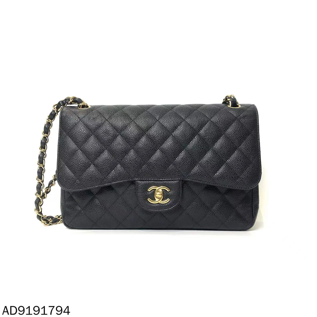 95新 Chanel/香奈儿 荔枝纹CF jumbo/AD9191794