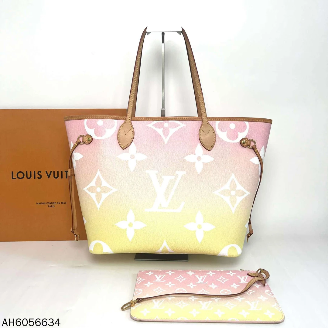 95新 LouisVuitton/路易威登 LV neverfull中号购物袋/AH6056634