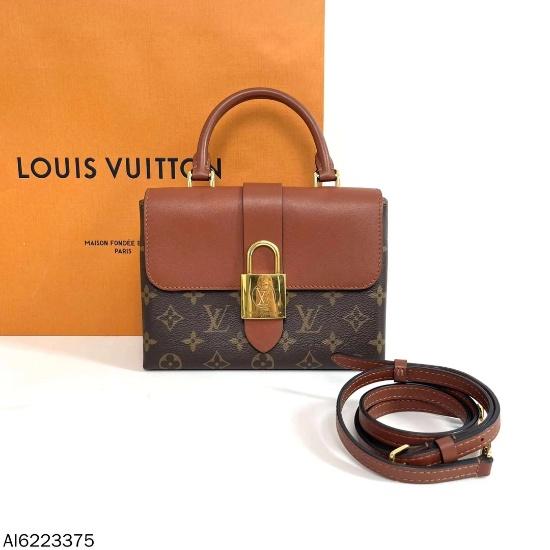 95新 LouisVuitton/路易威登 焦糖色锁头bb/AI6223375