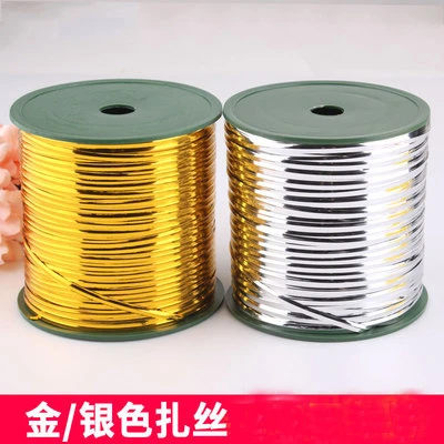 金色扎带捆扎线扎线铁丝绑扎礼品金绑带扎丝封口绳捆绑绳花艺材料