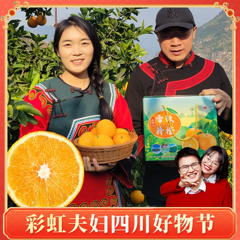 【彩虹夫妇】正宗雷波脐橙核心产区青杠村直发橙香甜多汁5/9斤