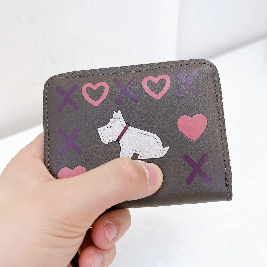 54738 牛皮小卡包收纳包零钱包，尺寸：8x10cm