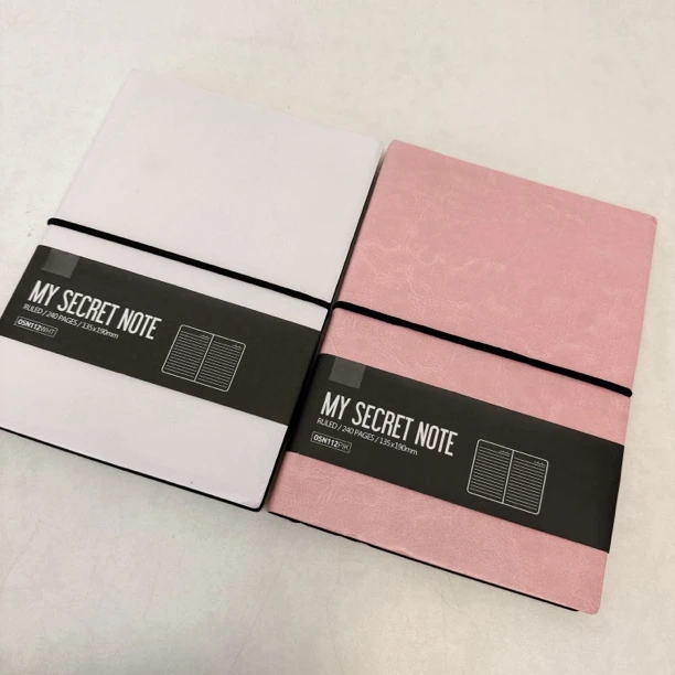 55381 乐家，2本PU软面横条本240页，尺寸：135x190mm