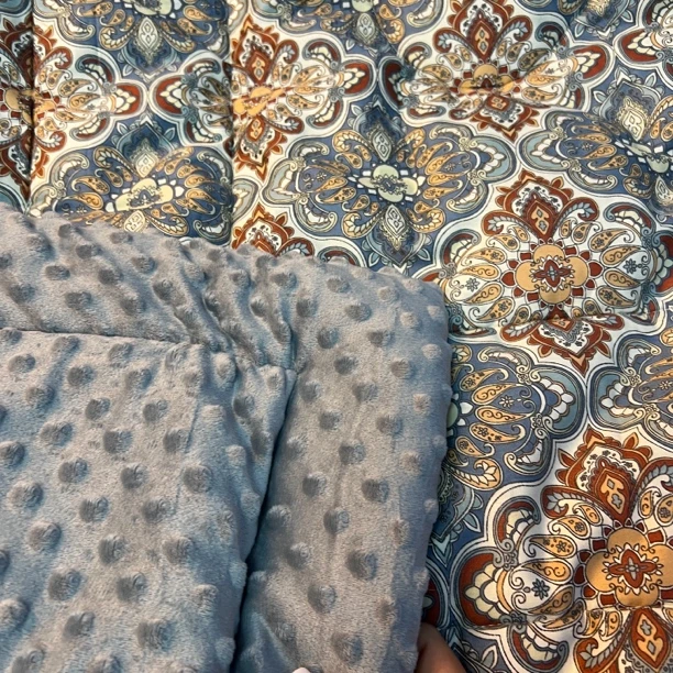 48621  3.5斤 棉表布秋冬单人豆豆被，尺寸150×200cm