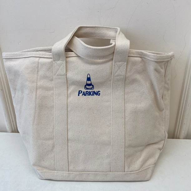 54825  米色大号加厚帆布包，包带可调节，尺寸：47*34cm