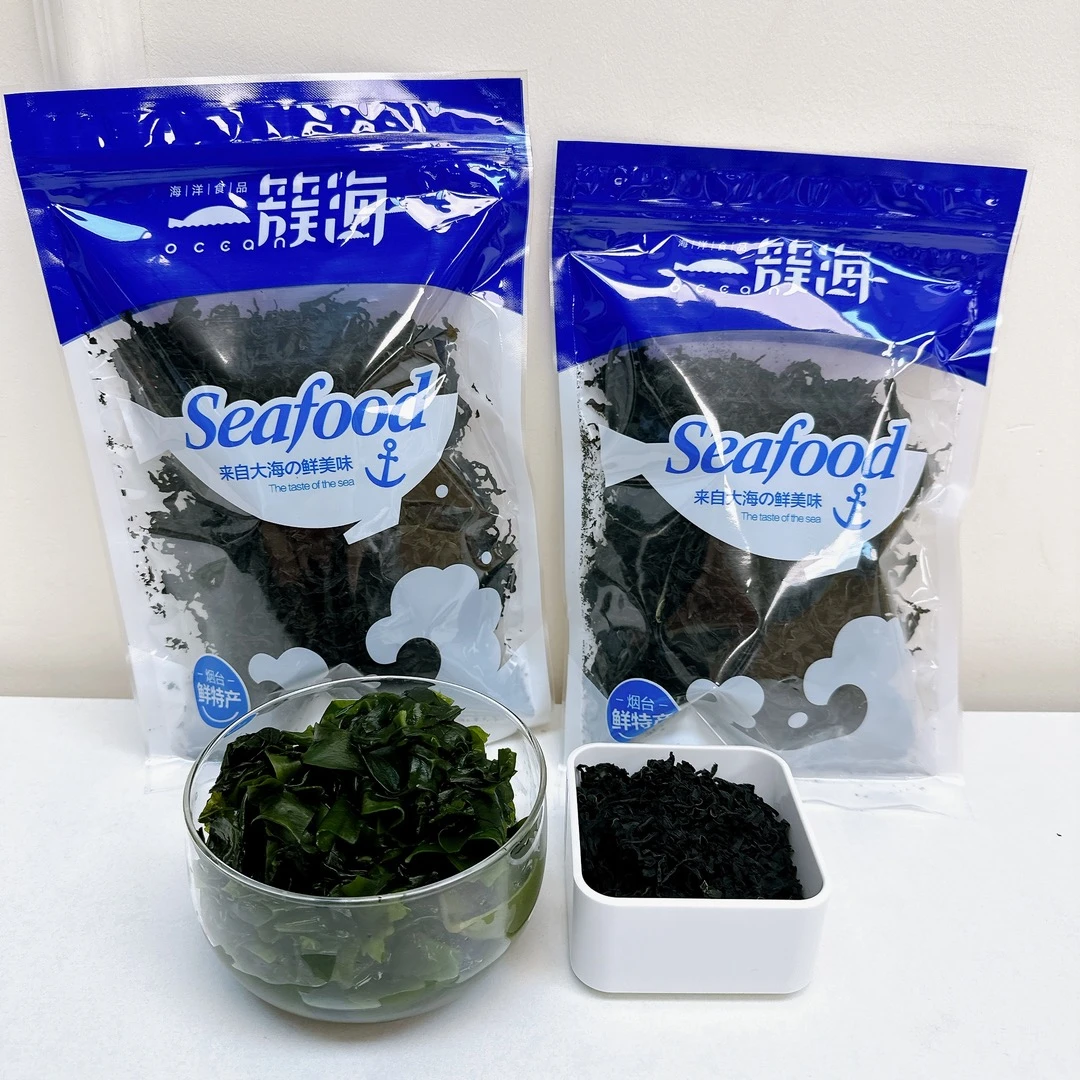 37753 威海出产熟制烘干裙带菜，100克x2包，泡发即食，3-4月收产