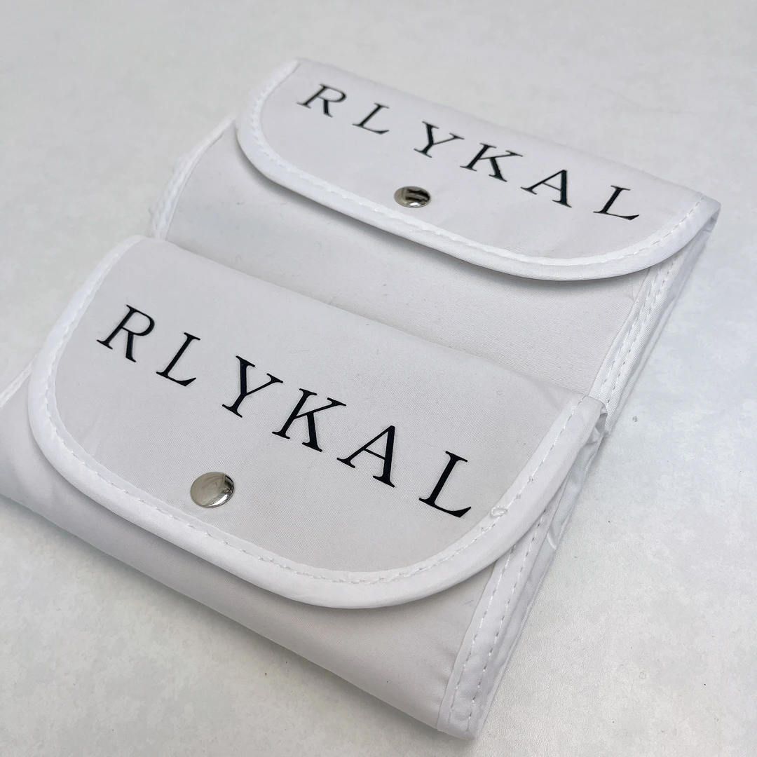 54175  2个白色三折购物袋，尺寸：34x44cm