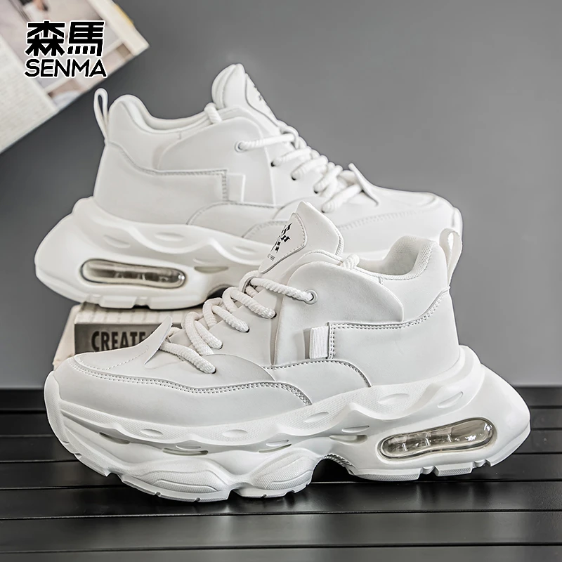 森马男鞋冬季新款青少年软底舒适运动潮鞋厚底百搭时尚休闲老爹鞋