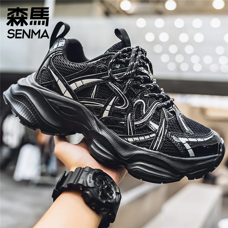 森马男鞋秋冬厚底增高时尚休闲潮鞋复古百搭新款男士运动老爹鞋男