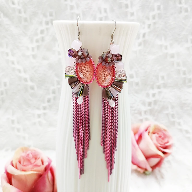 铜合金耳饰 波西米亚风格流苏耳环3243