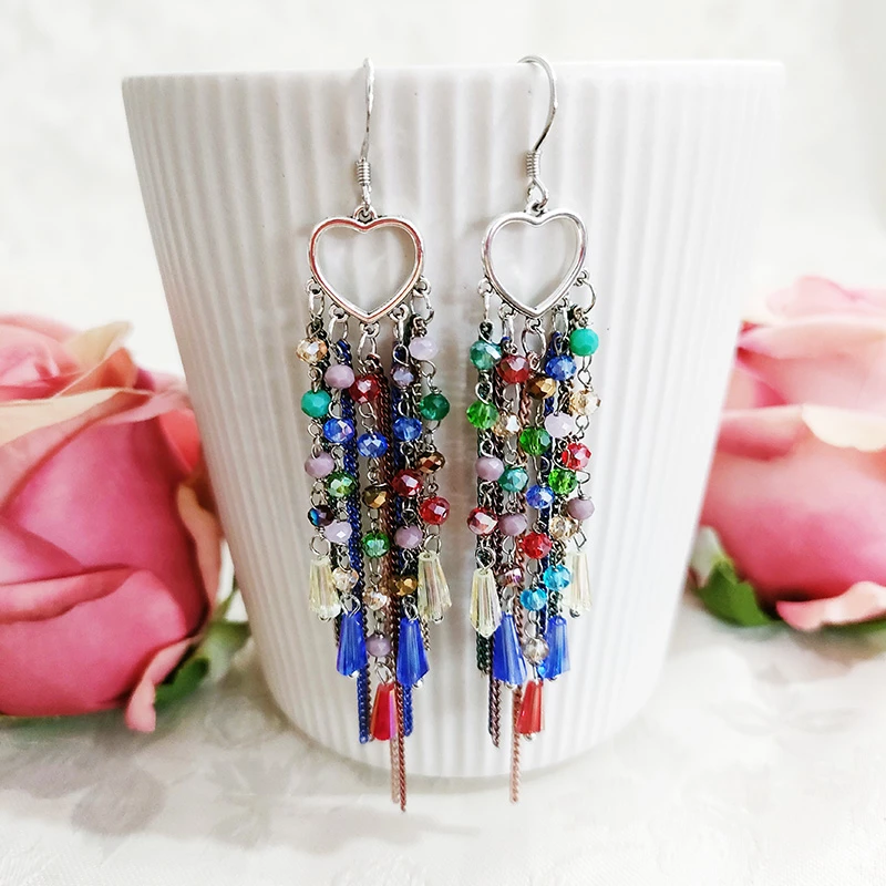 铜合金耳饰 民族风纯手工长款气质耳环2917