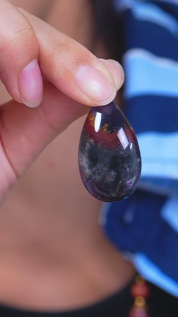 【闪购商品】水晶Q013极光23水滴吊坠18K金镶嵌多样性发其一