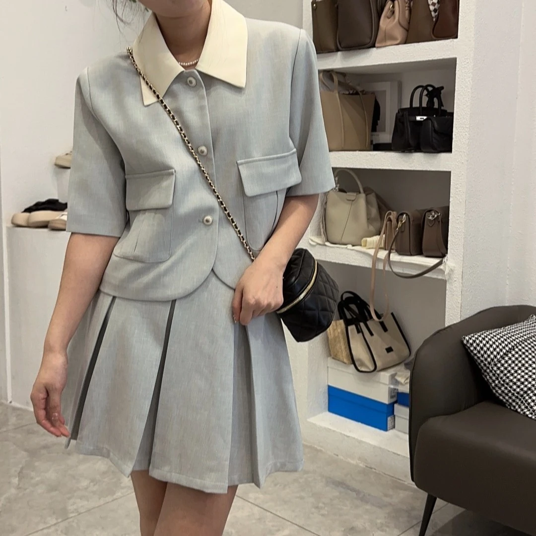 【掌上明珠】法式高级感百褶裙套装