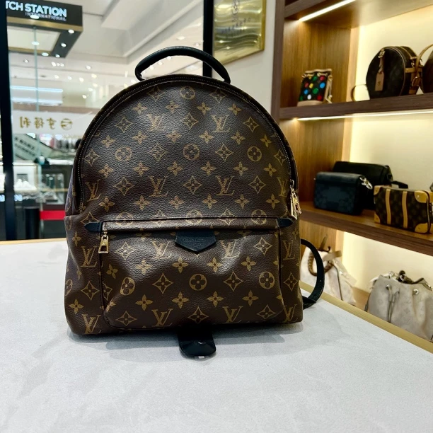 95新 LV Lv老花中号双肩包 98新 裸包