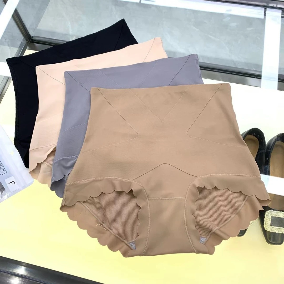 1045- 秋冬新款高弹力舒适不勒内裤女士三角裤短裤收腹提臀