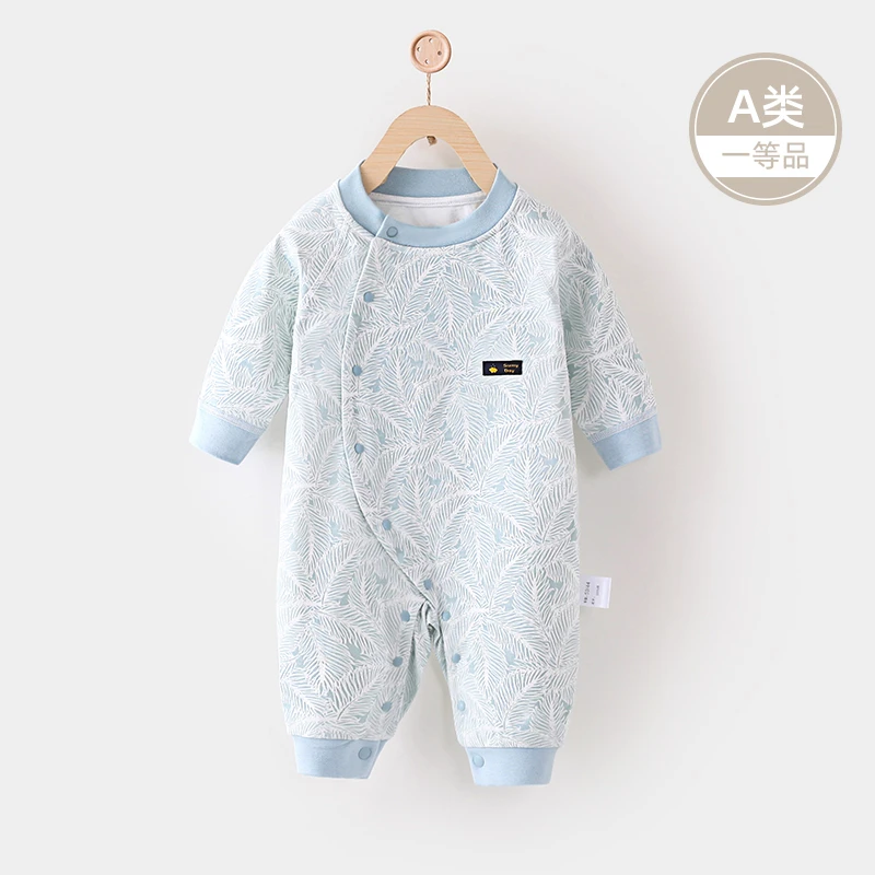 婴儿连体衣新生儿衣服宝宝哈衣可爱纯棉春秋季宝宝外出爬服