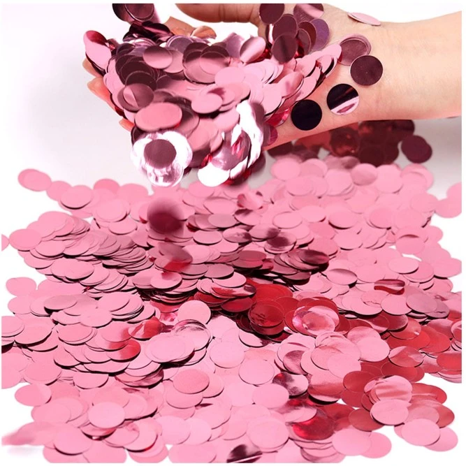 波波球气球填充亮片圆形纸片金色玫瑰金银色彩色纸屑生日派对装饰