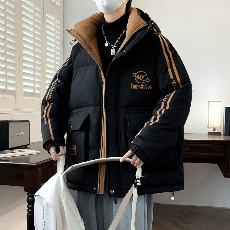 男款羽绒服2024新款冬季白鸭绒休闲时尚加厚保暖青年潮牌男装外套