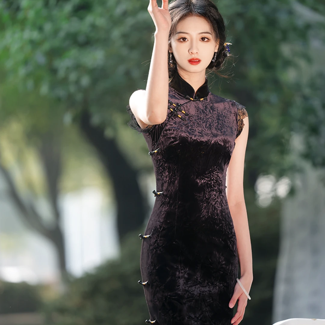 C【9184】2024新款春季高端百搭款优雅气质年会礼服