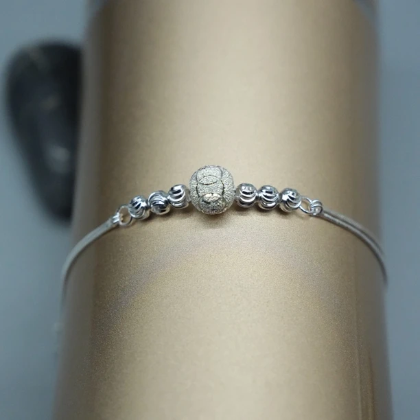 足银手链 两全其美为爱守护女士银手链