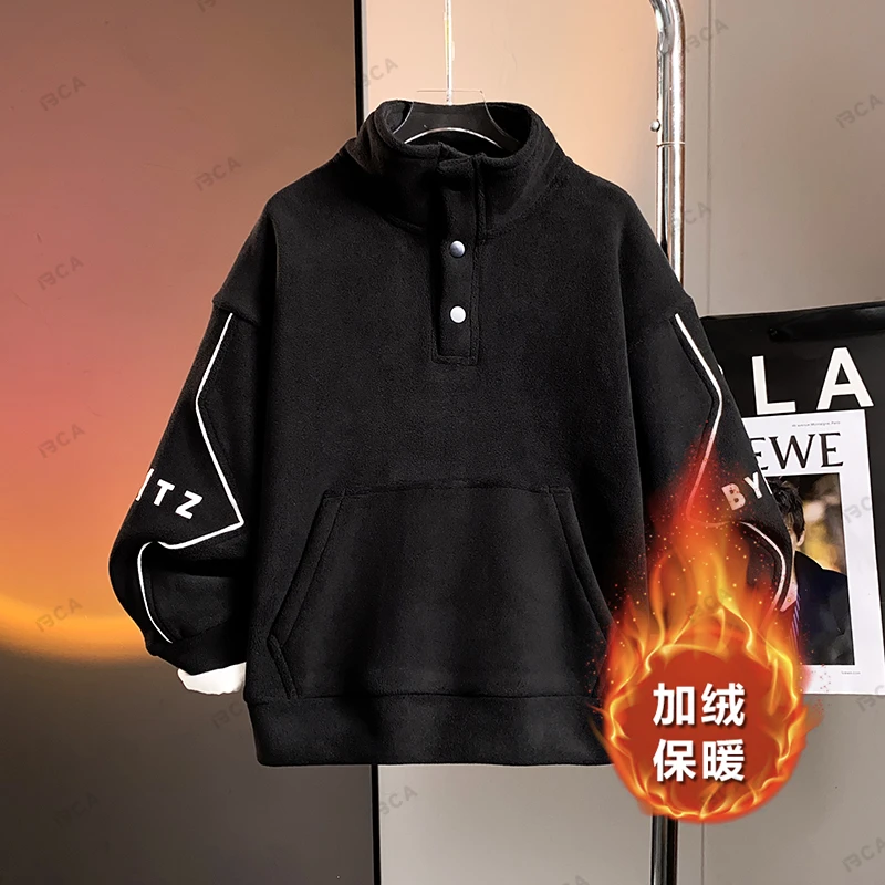 BCA男童冬季新款中大童保暖加绒潮童外套卫衣DF-卫衣2750