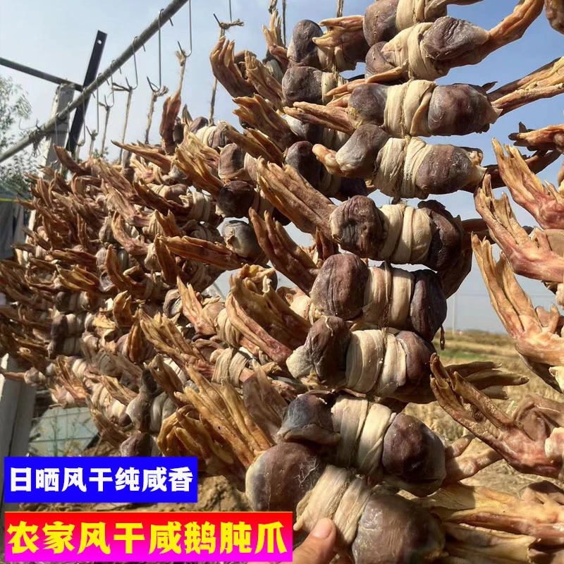 寿县农家腌制土鹅肫爪土老鹅腌制草鹅肫爪咸鹅胗爪大老鹅肫爪