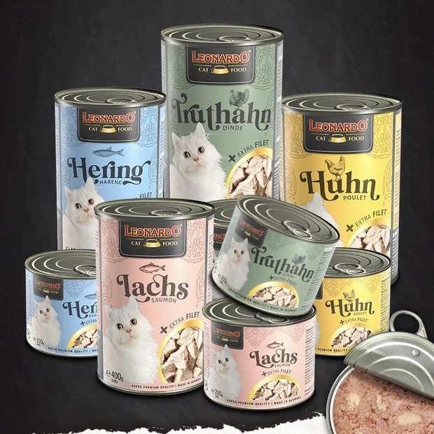 德国进口小李子猫罐头菲力系列莱昂纳多leonardo猫咪主食罐成幼猫