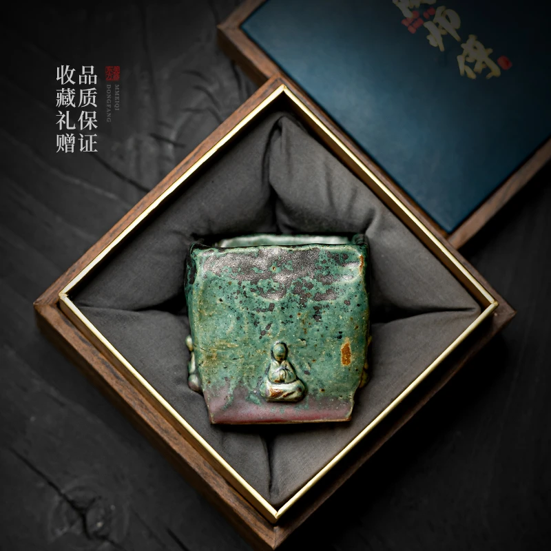 陆越高端手作复古文创泡茶杯茶盏主人杯功夫茶具家用品茗杯喝茶杯