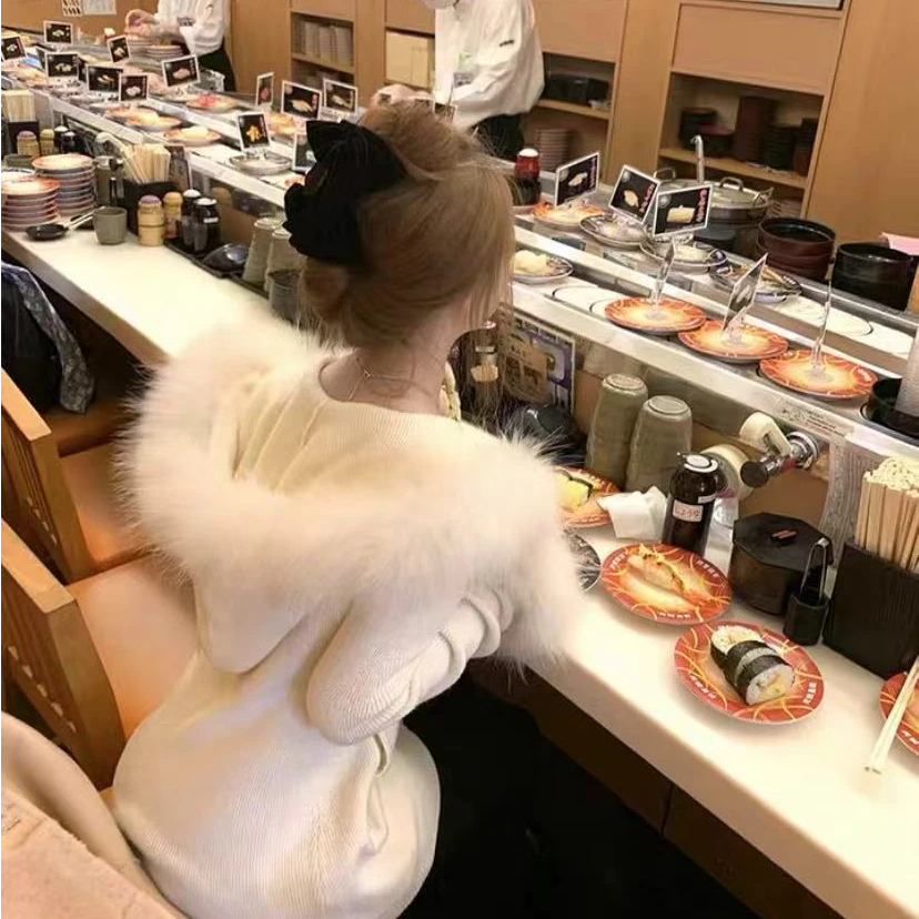 允儿【秋冬百搭】毛衣外套女连帽羊毛衫