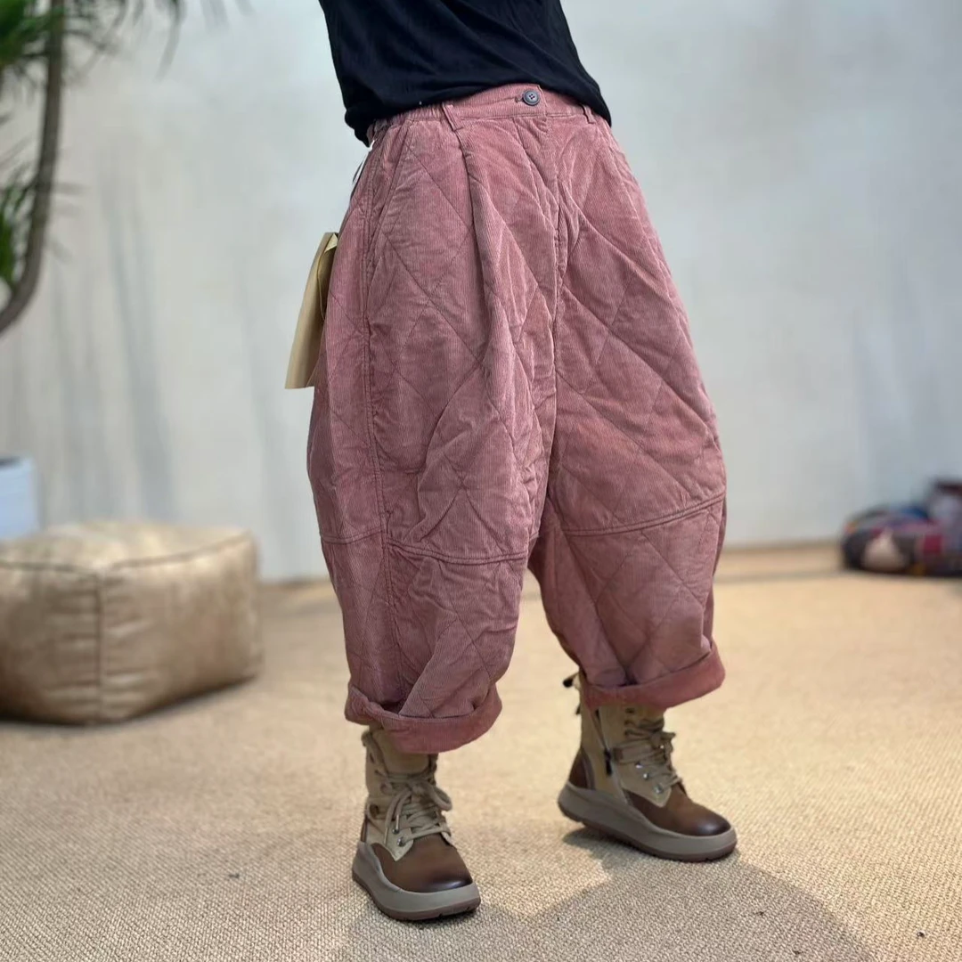 忆古朴拙240502冬季小众新款女士文艺复古休闲纯棉法绒休闲棉麻