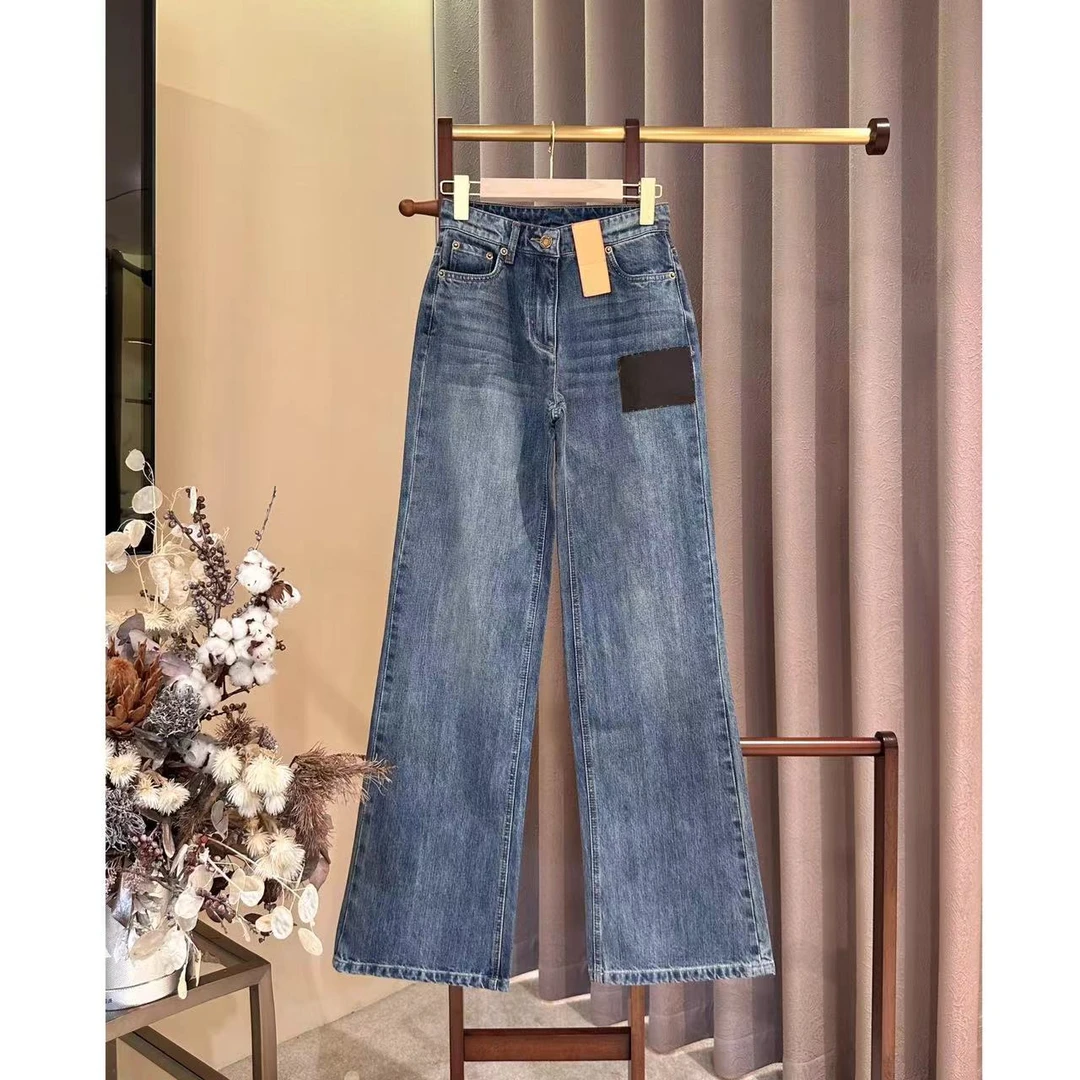 【晨老板】N 【霞姿月韵】时尚百搭阔腿牛仔裤79243002