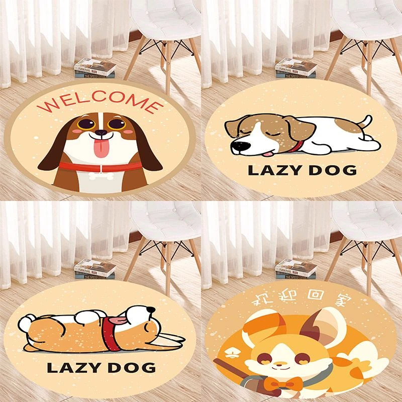 地贴纸自粘遮丑圆形地板美化贴画地面瓷砖破损补洞创意防滑耐磨