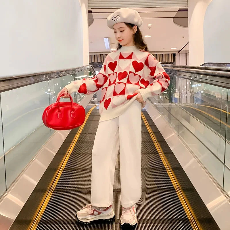 【小扬哥推荐】女童毛衣2023秋冬新款儿童女大童冬装洋气童装打底