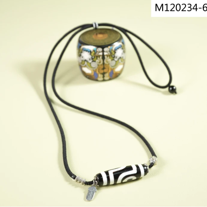 【老掌柜】7A高像素极致黑白玛瑙项链