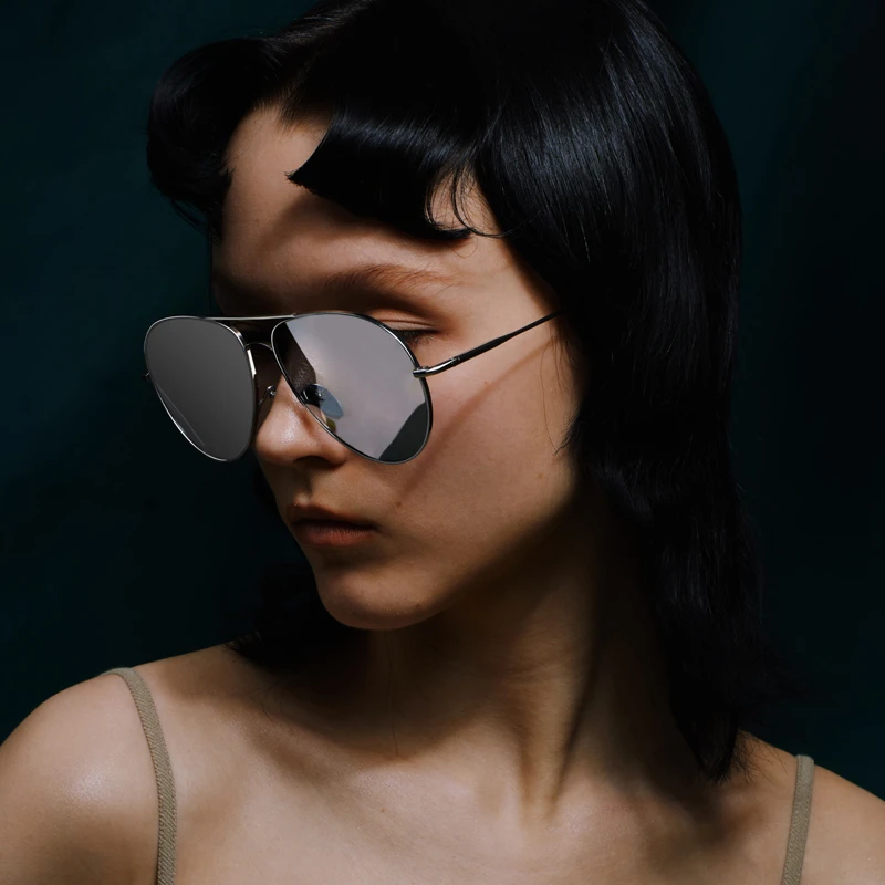 PROTAGO经典银色纯钛飞行员防紫外线遮阳镜Challis 12B2商品图