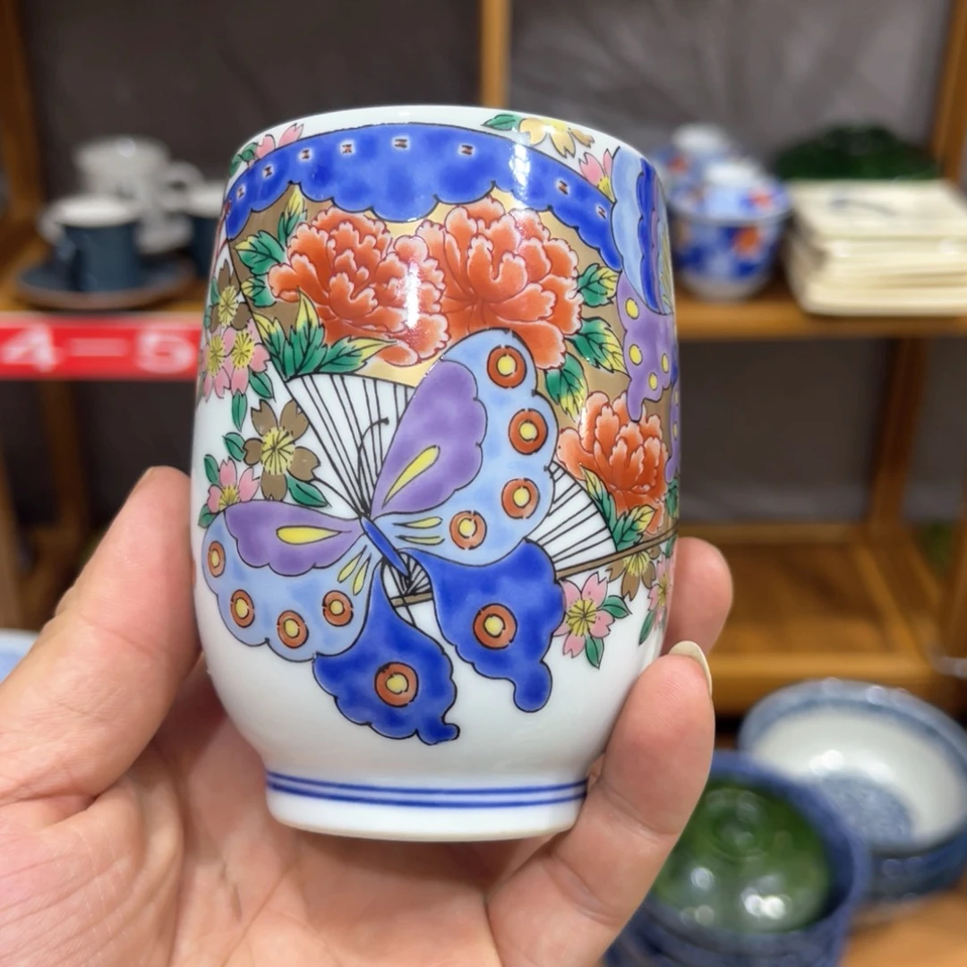 茶盏青花彩绘胶脂釉主人杯