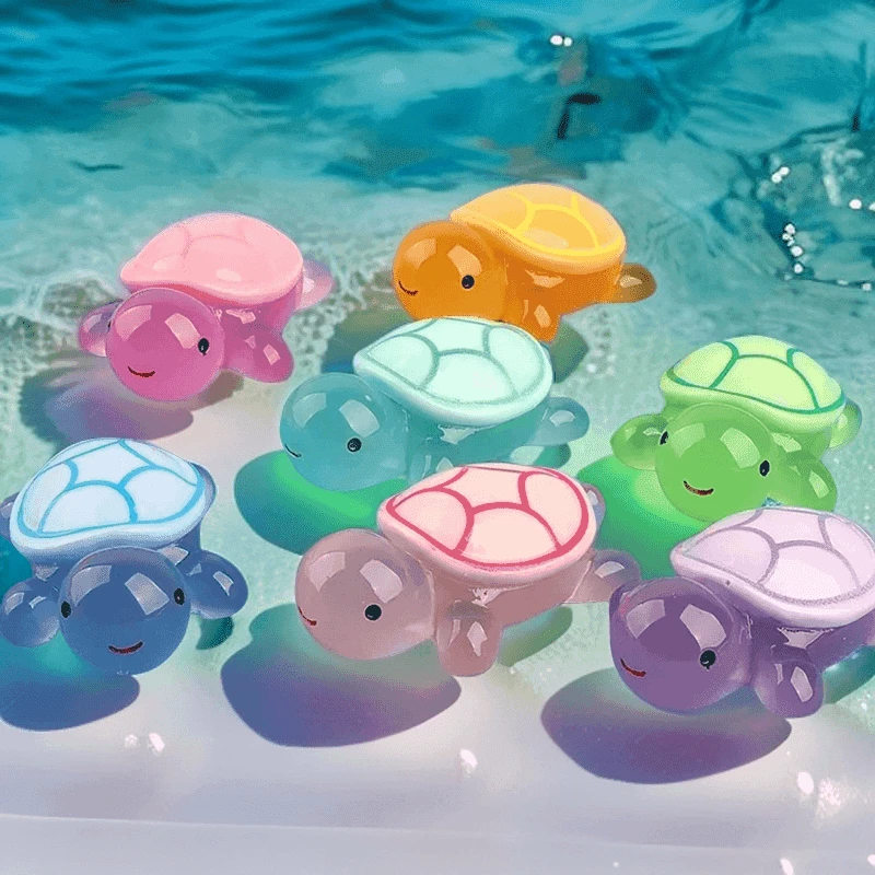 【直播拆】可爱夜光小乌龟5CM树脂摆件盲袋diy玩具龟爸爸