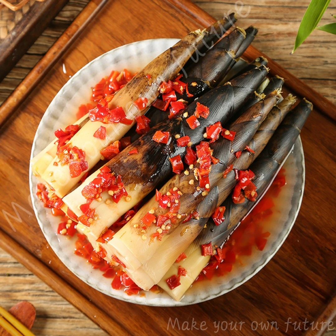 网红手剥笋500g开袋即食香辣脆笋尖泡椒竹笋制作休闲小零食大包装