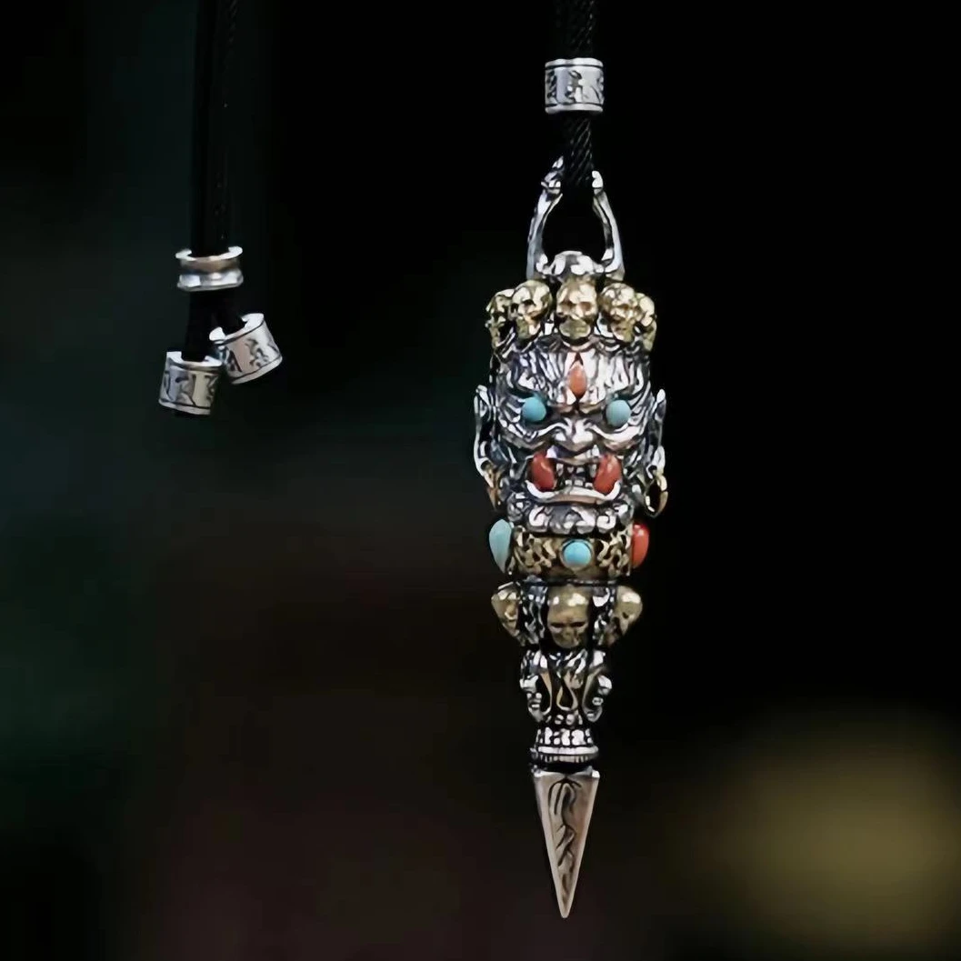 吊坠925银 精工高货大黑金刚项链 112051