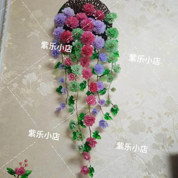 马贝渐变牡丹花壁挂装饰手工材料包（平儿推荐）