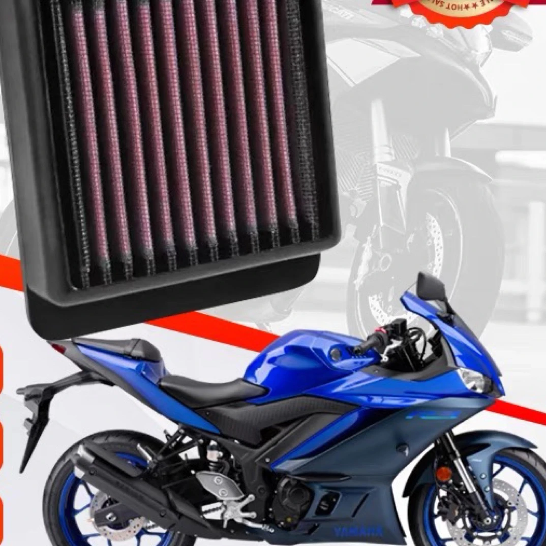 KN空气滤清器适配雅马哈MT03/07/09 YZF R3/R6/R1 美国高流量风格