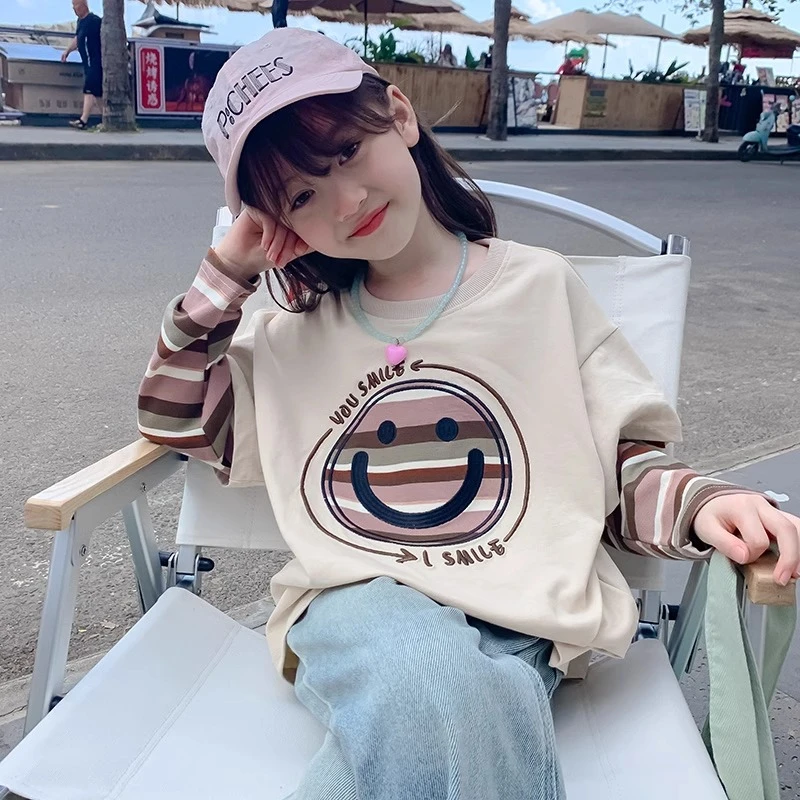 女童秋装卫衣2024新款洋气儿童春秋款童装小女孩秋季宽松长袖上衣