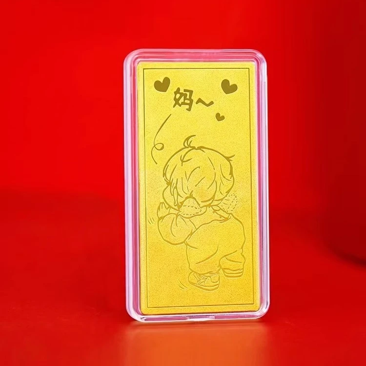 足金9999纯金5.20克金块摆件黄金送妈妈母亲节礼物生日礼品工艺品