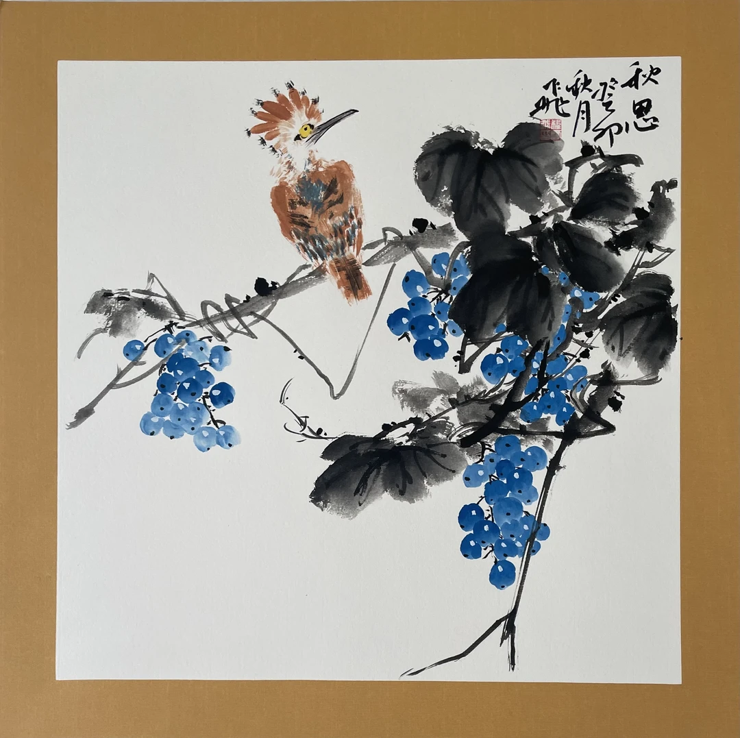 国画葡萄瓜果名家作品【无框】真迹手绘十品收藏装饰家居挂画室内