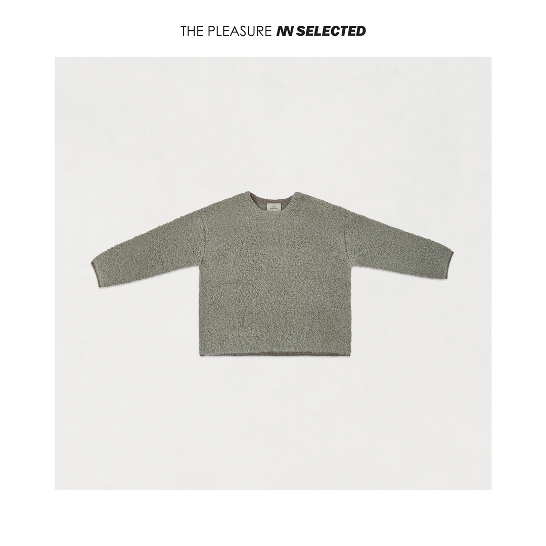 NNs小众设计2023秋冬女装高级极简肌理感颗粒针织羊毛毛衣13847