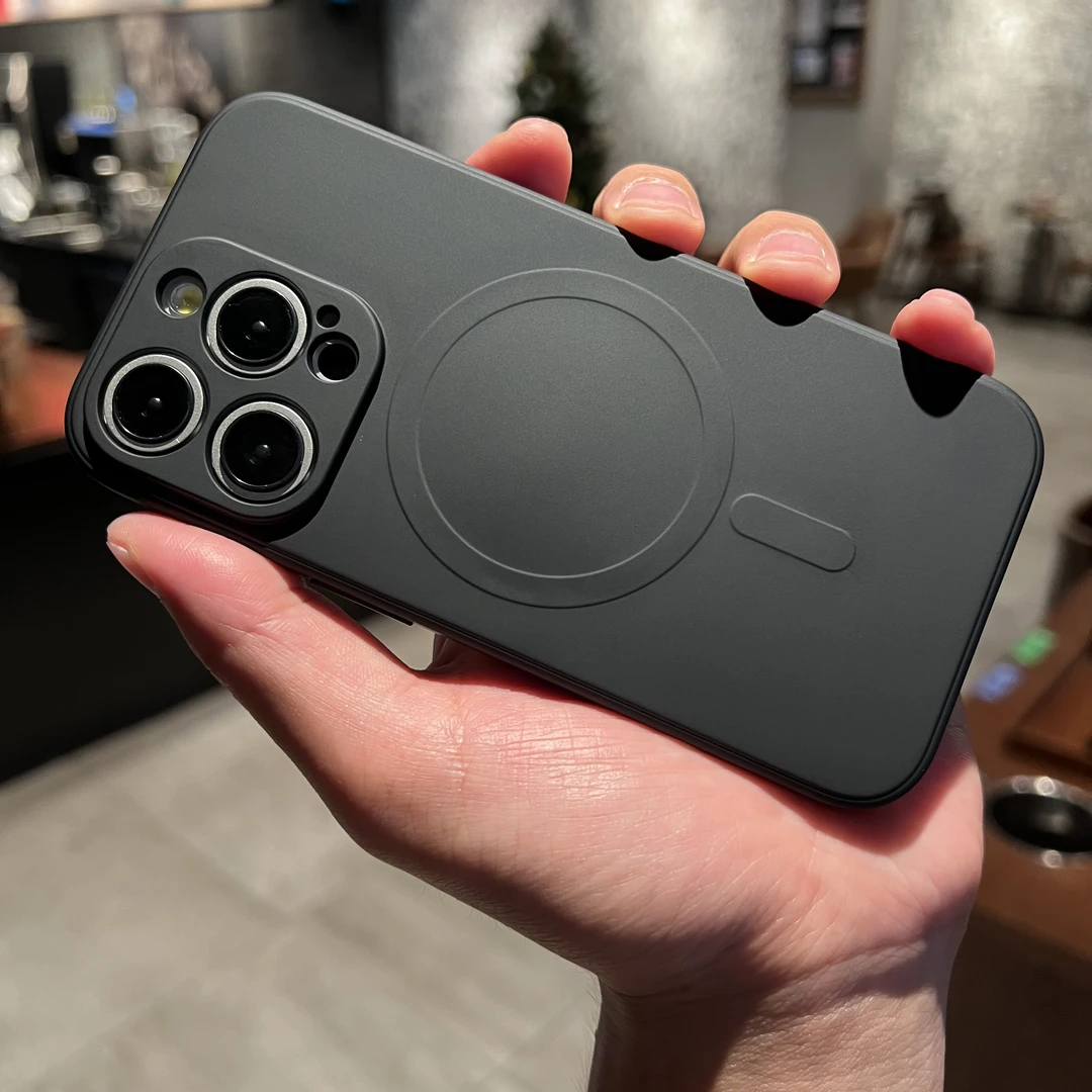 液态硅胶磁吸Masafe无线充电iPhone15pro手机壳14/13promax软壳12