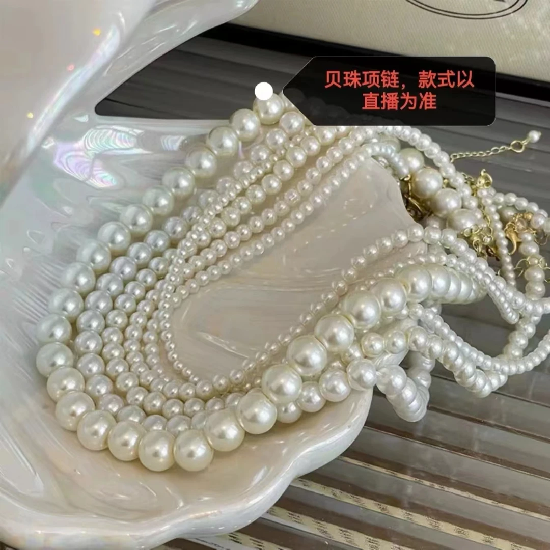 铜合金仿珍珠项链 【下单备注】简约气质时尚百搭法式仙女复古