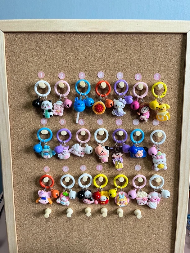 【直播间选款】DIY卡通树脂钥匙扣书包挂件可爱手机链手工制作出品